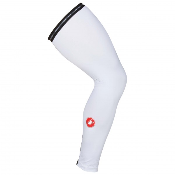 Castelli - UPF 50+ Light Leg Sleeves - Beinlinge Gr L weiß von Castelli