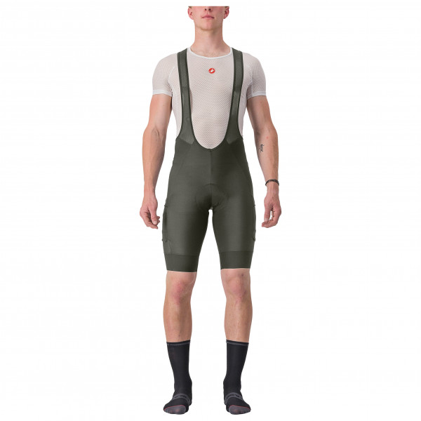 Castelli - Unlimited Cargo Bibshort - Radhose Gr M grau von Castelli