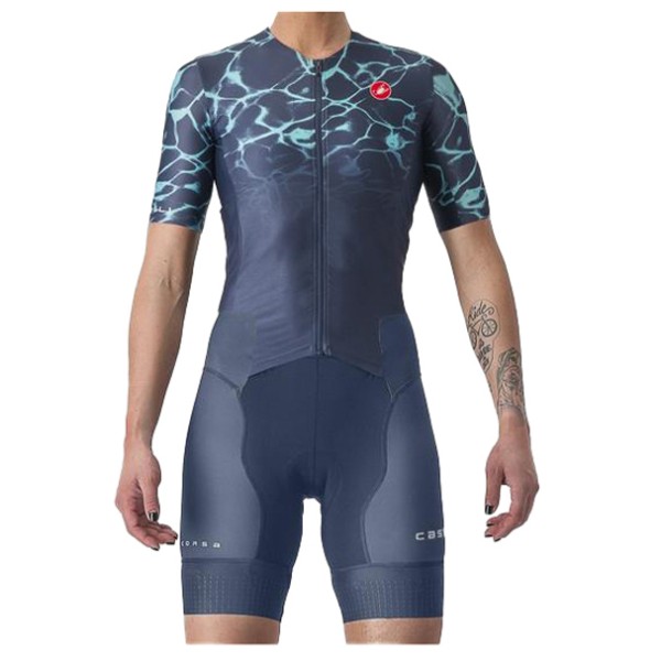 Castelli - Women's Free Sanremo 2 Suit Short SL - Radeinteiler Gr L blau von Castelli