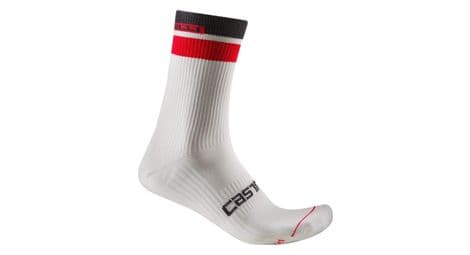 castelli gara thermal 18 socken weis rot von Castelli