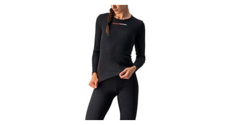 castelli prosecco tech unterhemd langarm fur frauen schwarz von Castelli