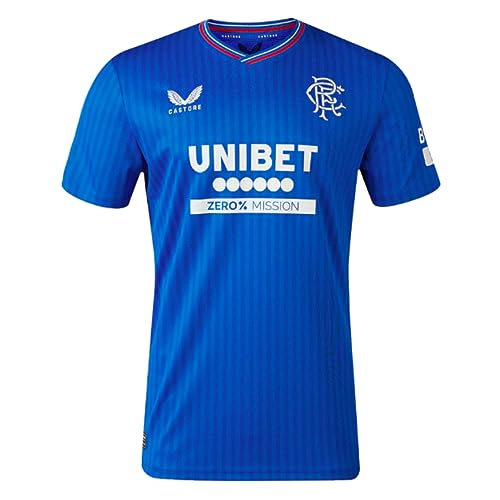 Castore 2023-2024 Rangers Home Football Soccer T-Shirt Trikot von Castore