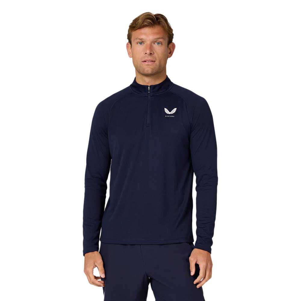 Castore Adapt Half Zip Long Sleeve T-shirt Blau S Mann Castore Adapt Half Zip Long Sleeve T-shirt Blau S Mann von Castore