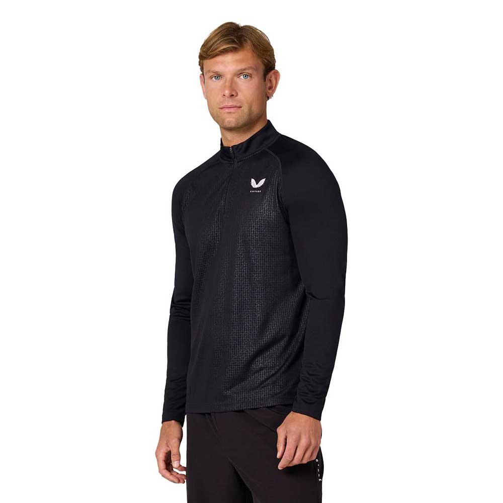 Castore Adapt Half Zip Long Sleeve T-shirt Schwarz L Mann Castore Adapt Half Zip Long Sleeve T-shirt Schwarz L Mann von Castore