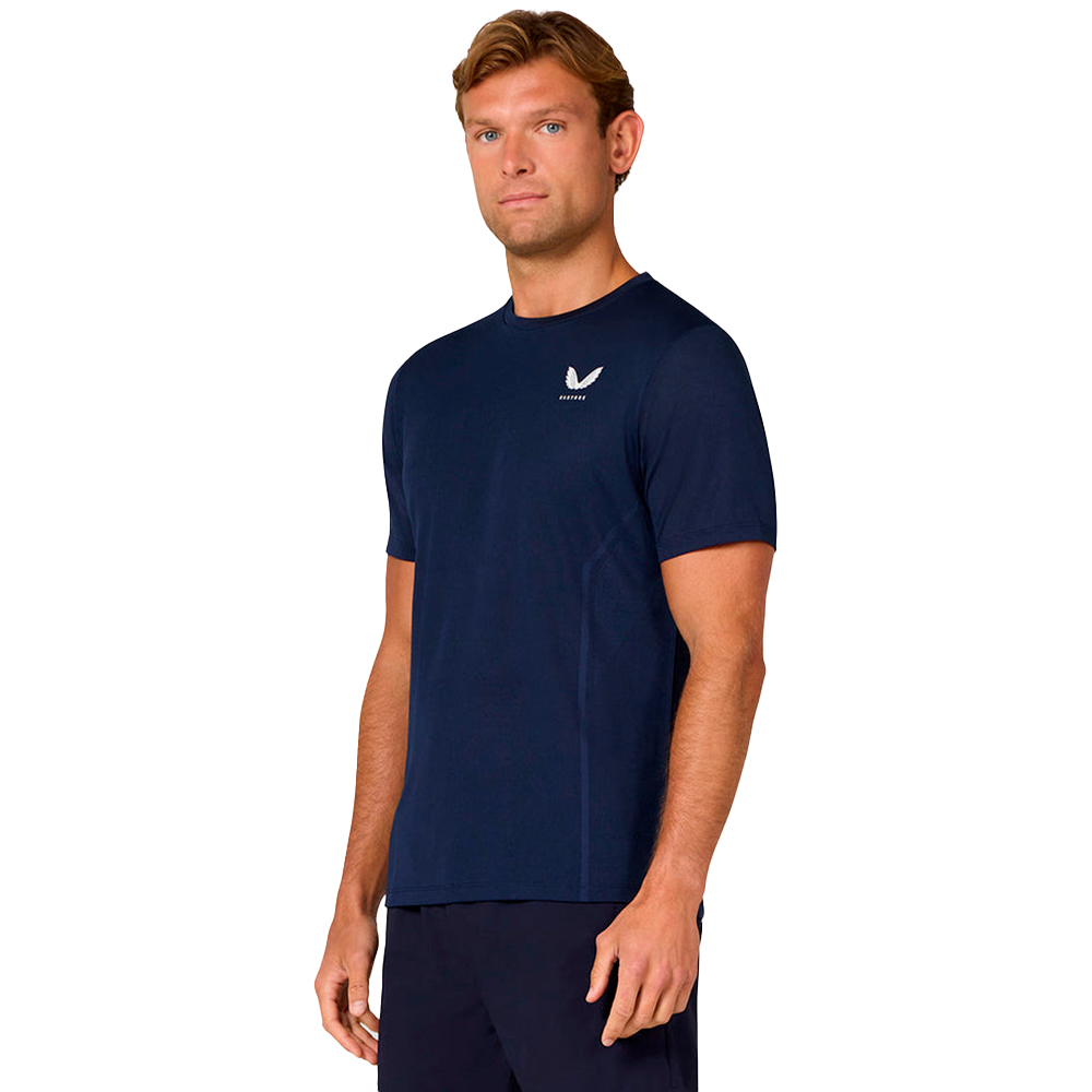 Castore Apex Engineered Knit Short Sleeve T-shirt Blau XL Mann Castore Apex Engineered Knit Short Sleeve T-shirt Blau XL Mann von Castore