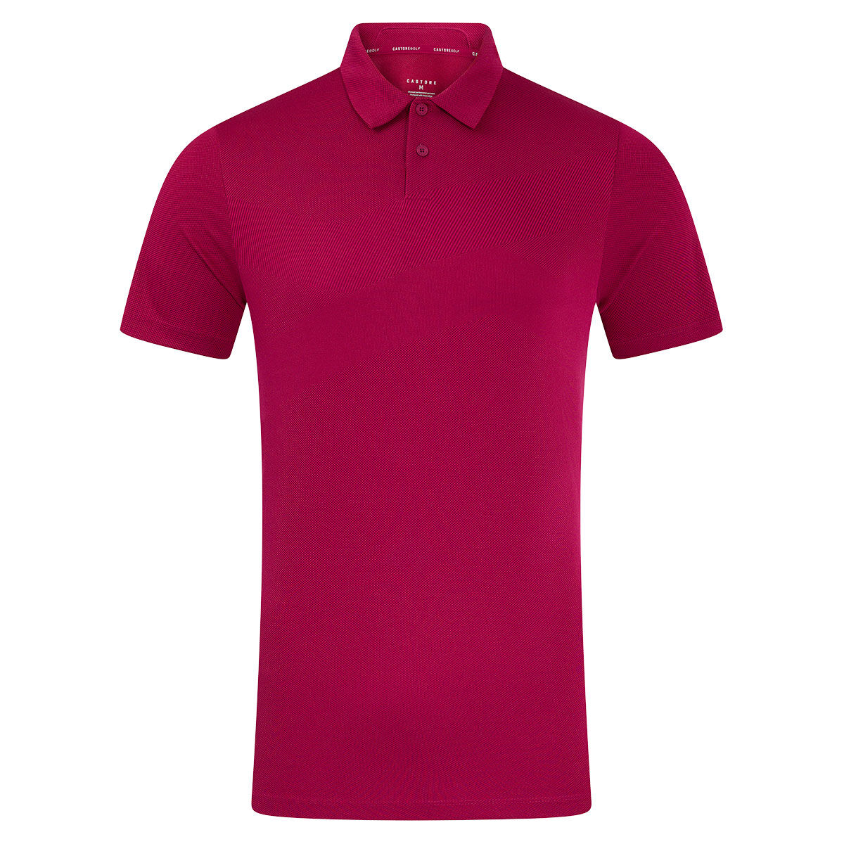 Castore Men's Pinnacle Engineered Knit 2 Golf Polo Shirt, Mens, Magenta, Xl | American Golf von Castore