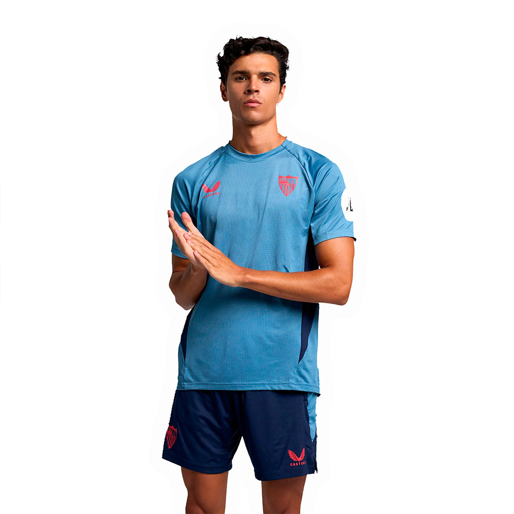 Castore Sevilla Fc 24/25 Pro Players Training Short Sleeve T-shirt Blau L Castore Sevilla Fc 24/25 Pro Players Training Short Sleeve T-shirt Blau L von Castore