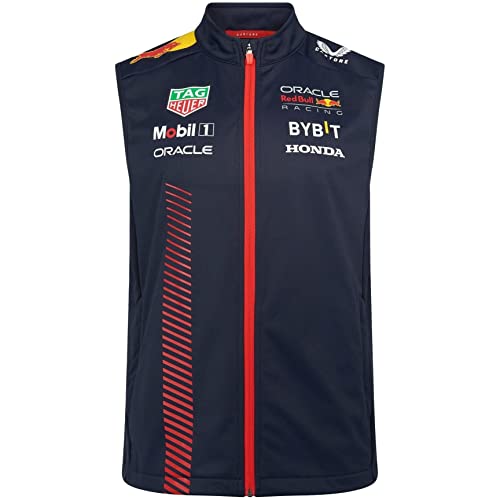 Red Bull Racing F1 Team Formula Ärmellose Jacke Offizielle Formel 1 - Blau - XL von Castore