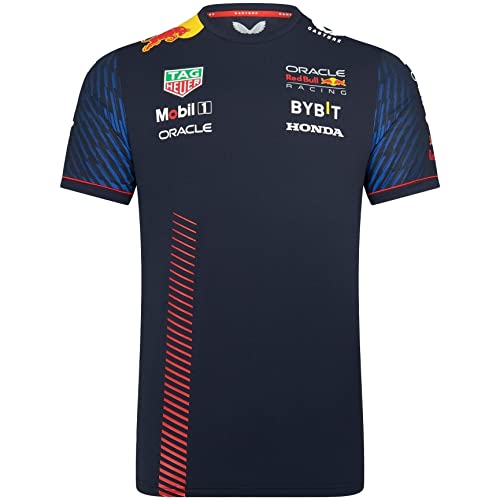 Red Bull Racing F1 Team Formula Offizielles Formel-1-T-Shirt - Blau - XL von Castore