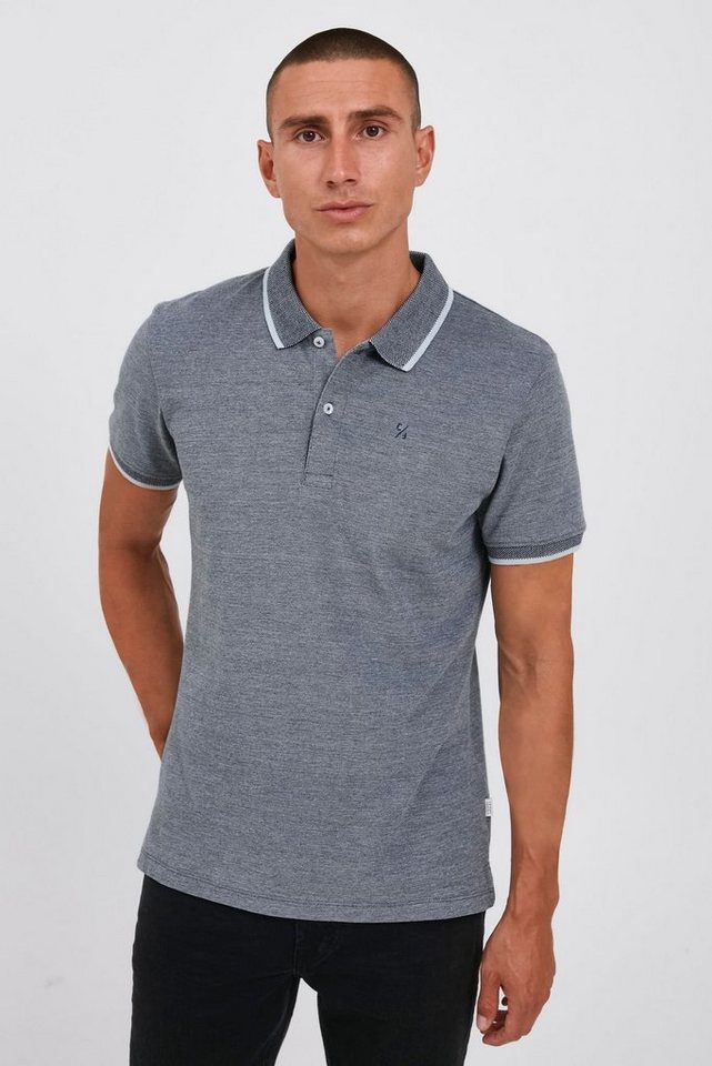 Casual Friday Poloshirt Polo Shirt Regular Fit Kurzarm Golf Hemd Basic Baumwolle TRISTAN 4411 in Grau-Blau von Casual Friday