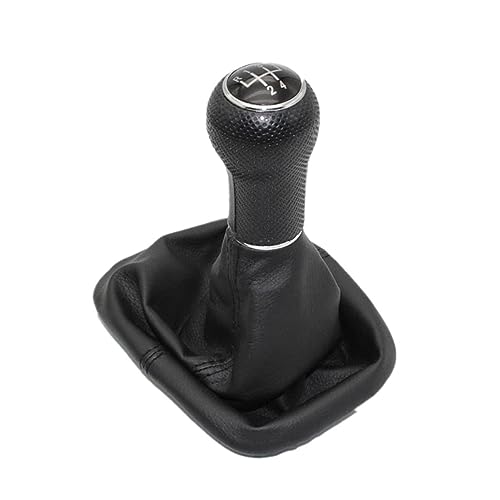 Auto-Schaltknauf Für VW Für Golf 4 Mk4 1998 1999 2000 2001 2002 2003 2004 2005 2006 Auto-Styling 5 Gang 23Mm Schalthebel Schaltknauf Mit Ledermanschette von Catalpa fine