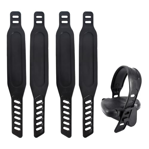 4 Stück Heimtrainer Pedal Straps, Pedalriemen Fahrrad, Pedalriemen für Heimtrainer, Einstellbare Länge Pedal Strap, Fahrradriemen Für Zuhause oder Fitnessstudio von Catime