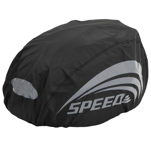 Fahrrad Helmüberzug Wasserdicht, Reflektierend Fahrradhelm Regenschutz mit Verstellbare Schnalle, Regenhaube Helm Abdeckung Staubdicht Helm Regenhülle Kinder Herren Damen, High Visibility (B-Schwarz) Fahrrad Helmüberzug Wasserdicht, Reflektierend Fahrradhelm Regenschutz mit Verstellbare Schnalle, Regenhaube Helm Abdeckung Staubdicht Helm Regenhülle Kinder Herren Damen, High Visibility (B-Schwarz) von Catime