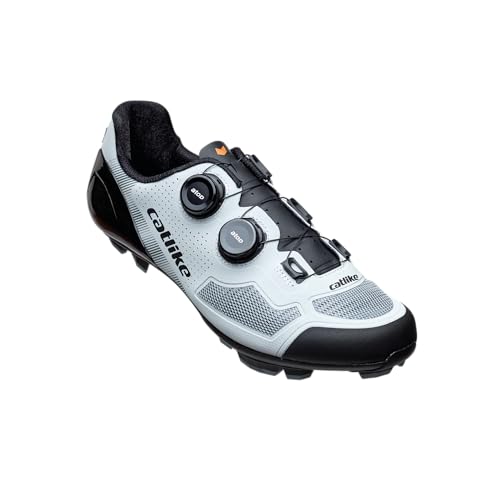 CATLIKE 7200700011 - MIXINO XC1 MTB-Fahrradschuhe für Männer und Frauen Größe 41 mit Carbonsohle, sehr steif und leicht und doppeltem Zifferblattverschluss in Farbe Grau von Catlike