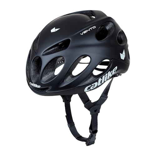 Catlike Unisex-Adult Vento Strassenhelm, Schwarz, S von Catlike