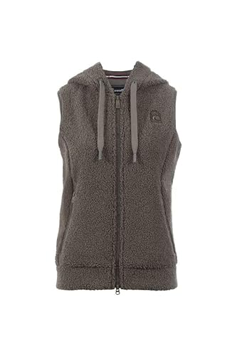 Cavallo Meg uschelig warme Teddyfleece-Weste, mit samti gem Webpelz inn Walnut Sportswear HW 2024, Größe:36 von Cavallo