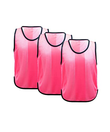 Cawila 3er Set Trainingsleibchen Uni, Kennzeichnungshemd pink Mini von Cawila