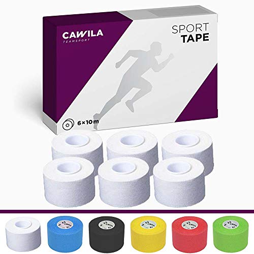 Cawila 6 Rollen Sporttape Premium, Weiá, 3.8 cm x 10 m, 01330201 von Cawila