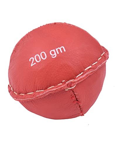 Cawila Leder Schlagball 200g Wurfball rot One Size von Cawila