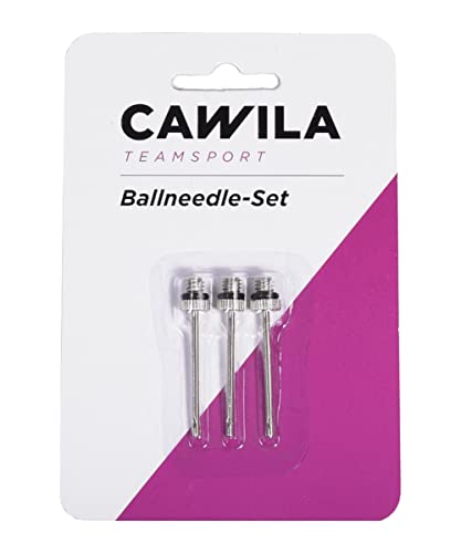 Cawila Ballnadel 3er Set, Standard Ballnadel für Ballpumpen Silber One Size von Cawila