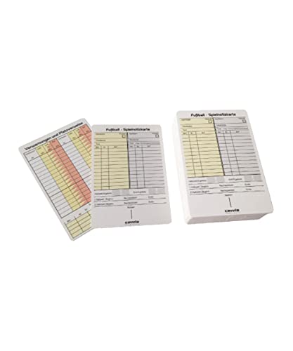 Cawila Spielnotizkarten Fußball, 50er Set, Schiedsrichter Note Cards Cawila Spielnotizkarten Fußball, 50er Set, Schiedsrichter Note Cards von Cawila