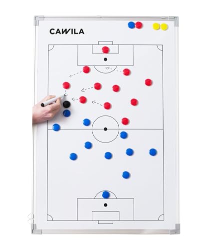 Cawila Taktiktafel Fussball inkl. Magnete, Stift, Wischer und Tasche, Size: 90 x 120cm von Cawila