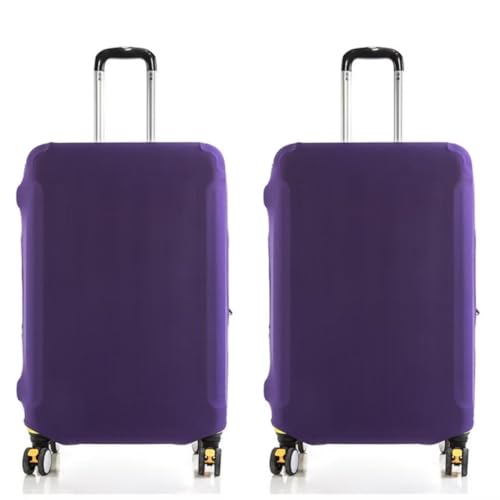 Cazqgoy 2pcs Gepäckabdeckungen für Koffer, elastischer waschbarer Stretch-Kofferschutz, Luggage Cover(Lila,XL,29-32 Zoll) von Cazqgoy