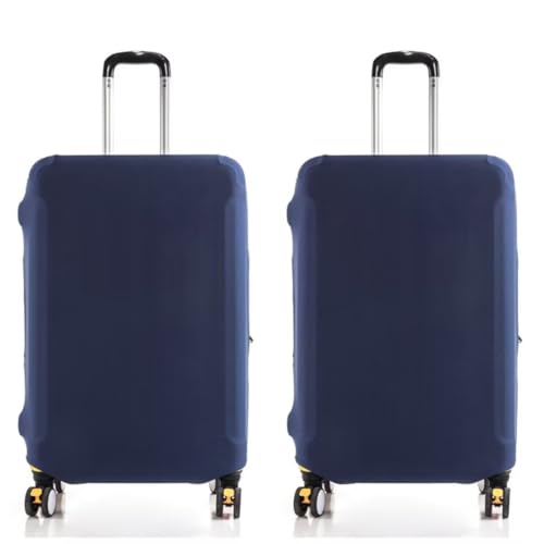 Cazqgoy 2pcs Gepäckabdeckungen für Koffer, elastischer waschbarer Stretch-Kofferschutz, Luggage Cover(Marineblau,XL,29-32 Zoll) von Cazqgoy