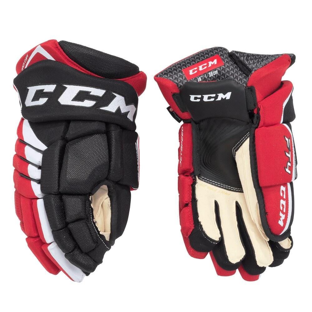 Eishockeyhandschuh Schwarz/Rot/weiß Juniors CCM JETSPEED FT4 von Ccm