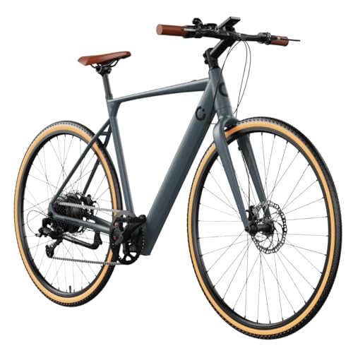 Cecotec Elektro-Stadtfahrrad Sprint Silver, 250W, 28-Zoll-Räder, 70 km Reichweite, 360 Wh Batterie, Shimano Altus 8-Gang-Schaltung und Doppel-Hydraulikbremsscheiben von Cecotec