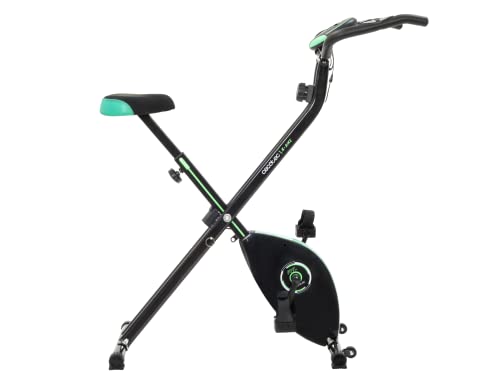 Cecotec Faltbares Heimtrainer X-Bike X. Schwungrad 2,5 kg, Variabler Magnetwiderstand, 8 Stufen, Komfortsattel, LCD-Bildschirm und Tablet-Ständer, Transportrollen von Cecotec