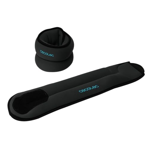 Cecotec Verstellbare Knöchel- und Handgelenkgewichte Drumfit AnkleBell 1000 Neo. Set 2 verstellbaren Knöchelgewichten mit Klettverschluss, Gewicht je 1 kg, mit Sand gefüllt, Abmessungen 28x10x3,5 cm Cecotec Verstellbare Knöchel- und Handgelenkgewichte Drumfit AnkleBell 1000 Neo. Set 2 verstellbaren Knöchelgewichten mit Klettverschluss, Gewicht je 1 kg, mit Sand gefüllt, Abmessungen 28x10x3,5 cm von Cecotec