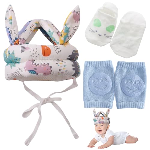 Kopfschutz Baby Helm Ab 6 Monate Kopfschutz Baby Umfallen Baby Head Protector Baby Kopfschutz Head Protection Baby 360° Anti-Kollision für 6 bis 72 Monate Baby mit 1 Socken 1 Knieschoner Kopfschutz Baby Helm Ab 6 Monate Kopfschutz Baby Umfallen Baby Head Protector Baby Kopfschutz Head Protection Baby 360° Anti-Kollision für 6 bis 72 Monate Baby mit 1 Socken 1 Knieschoner von Celiodd