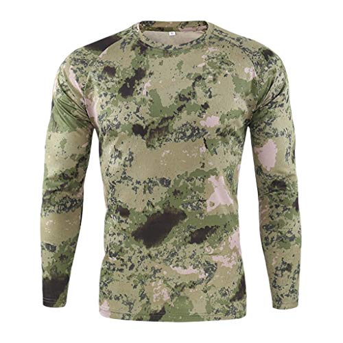 Celucke Herren Funktionsshirt Langarm Kompressionsshirt Camouflage Sportshirts Männer Laufshirt Atmungsaktiv Schnelltrocknend für Training Radfahren Jogging Wandern Celucke Herren Funktionsshirt Langarm Kompressionsshirt Camouflage Sportshirts Männer Laufshirt Atmungsaktiv Schnelltrocknend für Training Radfahren Jogging Wandern von Celucke