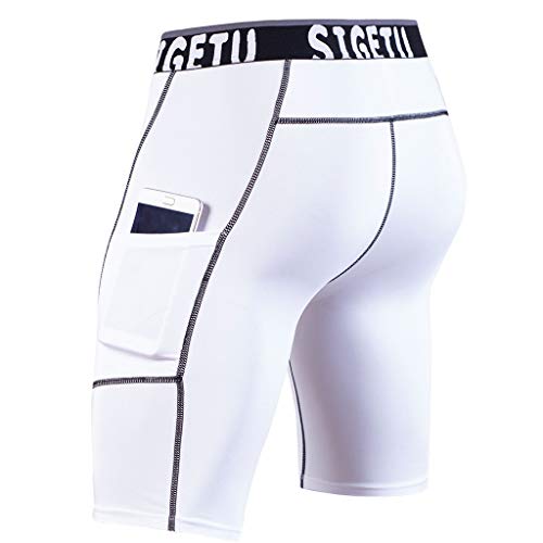 Celucke Herren Funktionsshorts Lauftights Kompressionsshorts Mit Tasche, Sporthosen Männer Kurz Laufshorts Trainingsshorts Fitness Running Gym Sport Tights Celucke Herren Funktionsshorts Lauftights Kompressionsshorts Mit Tasche, Sporthosen Männer Kurz Laufshorts Trainingsshorts Fitness Running Gym Sport Tights von Celucke