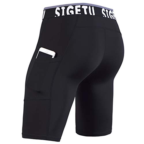 Celucke Herren Funktionsshorts Lauftights Kompressionsshorts Mit Tasche, Sporthosen Männer Kurz Laufshorts Trainingsshorts Fitness Running Gym Sport Tights Celucke Herren Funktionsshorts Lauftights Kompressionsshorts Mit Tasche, Sporthosen Männer Kurz Laufshorts Trainingsshorts Fitness Running Gym Sport Tights von Celucke