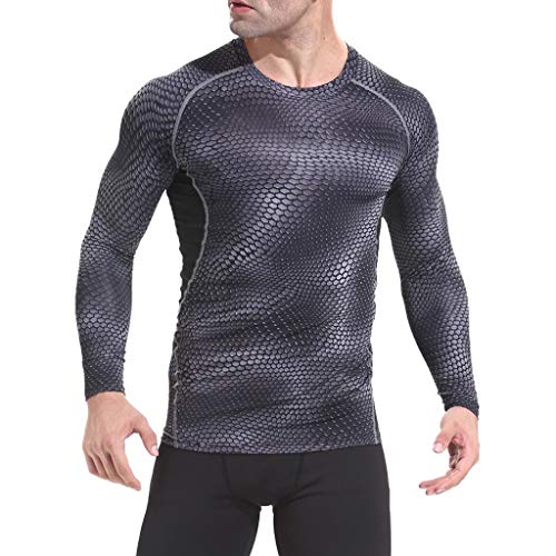 Celucke Langarm Funktionsshirt Herren Kompression Sport Funktionsunterwäsche Sportunterwäsche, Unterhemden Männer Kompressionsshirt Compression Shirt Laufshirt Celucke Langarm Funktionsshirt Herren Kompression Sport Funktionsunterwäsche Sportunterwäsche, Unterhemden Männer Kompressionsshirt Compression Shirt Laufshirt von Celucke