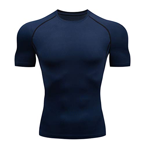 Celucke Laufshirt Sport Funktionsshirt Herren Kompressionsshirt, Männer Kompression Compression Shirt Rundhals Kurzarm Fitness T-Shirt Performance Trainingsshirt Sportshirt Muskelshirt Celucke Laufshirt Sport Funktionsshirt Herren Kompressionsshirt, Männer Kompression Compression Shirt Rundhals Kurzarm Fitness T-Shirt Performance Trainingsshirt Sportshirt Muskelshirt von Celucke