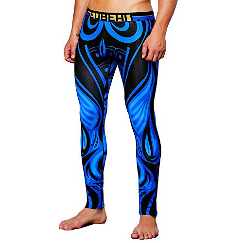 Celucke Sport Leggings Herren Laufhose Strumpfhose mit Print, Männer Fitness Hose Pro Funktionswäsche Cool Compression Tights, mit Quick-Dry-Funktion Celucke Sport Leggings Herren Laufhose Strumpfhose mit Print, Männer Fitness Hose Pro Funktionswäsche Cool Compression Tights, mit Quick-Dry-Funktion von Celucke