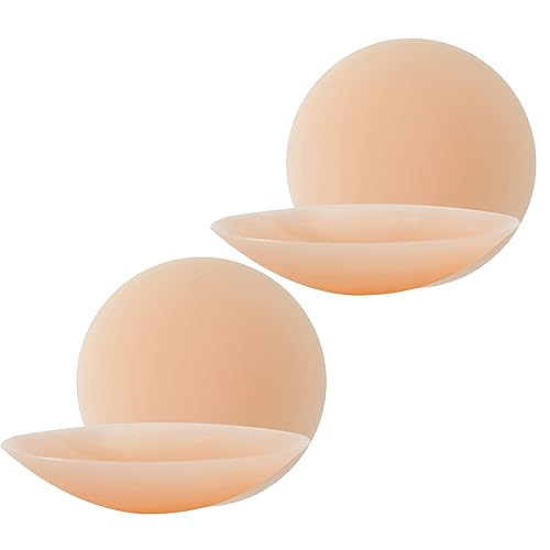 Go Braless! Seamless Cake Cover, Cakes Nipple Cover, Reusable Nipple Covers Women - 2 Pairs (Nude,10cm) von Cemssitu