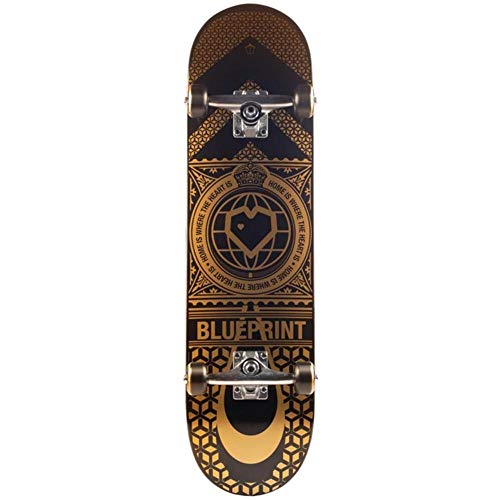 Centrano Unisex – Erwachsene Blueprint Home Heart Skateboard Komplettboard, Mehrfarbig, 8" Centrano Unisex – Erwachsene Blueprint Home Heart Skateboard Komplettboard, Mehrfarbig, 8" von Centrano