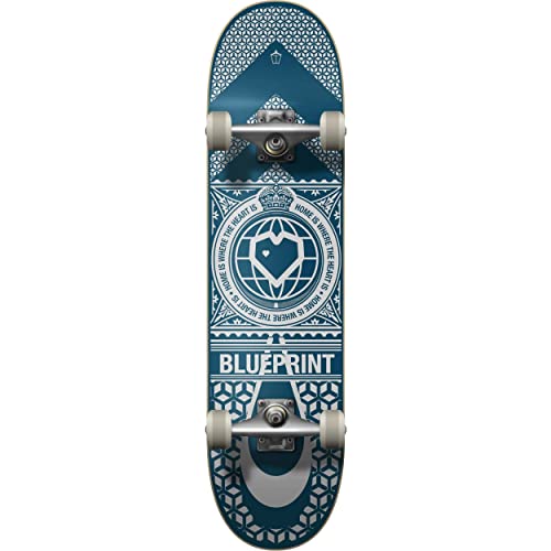 Centrano Unisex – Erwachsene Blueprint Home Heart Skateboard Komplettboard, Mehrfarbig, 8" Centrano Unisex – Erwachsene Blueprint Home Heart Skateboard Komplettboard, Mehrfarbig, 8" von Centrano