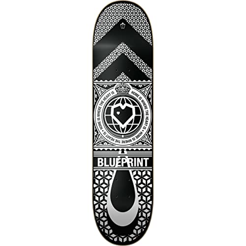 Centrano Unisex – Erwachsene Home Heart Skateboard Deck, Weiss, 8" Centrano Unisex – Erwachsene Home Heart Skateboard Deck, Weiss, 8" von Centrano
