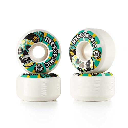 Centrano Unisex – Erwachsene Hydroponic Skateboard Rollen, WeIß/Grün, 53mm Centrano Unisex – Erwachsene Hydroponic Skateboard Rollen, WeIß/Grün, 53mm von Centrano