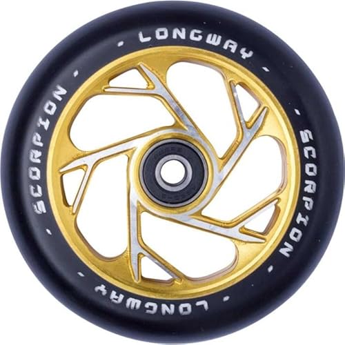 Centrano Unisex – Erwachsene Longway Scorpion Scooter Rolle, Gold, 110mm Centrano Unisex – Erwachsene Longway Scorpion Scooter Rolle, Gold, 110mm von Centrano