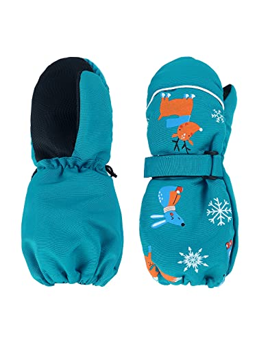 Century Star Skihandschuhe Kinder Fäustlinge Winterhandschuhe Schneehandschuhe für Kinder im Alter von 1-7 Jahre Blau 1-3 Jahre von Century Star