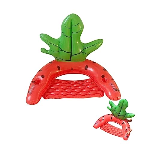 Poolschwimmer für Erwachsene Schwimmen Pool Float Sling Wasser Stuhl Aufblasbare Ananas Erwachsene Wasser Spielzeug Float Aufblasbare Pool Liege Fit for Pool Hängematte Schwimmender Wasserstuhl(Red) von Cenz-888