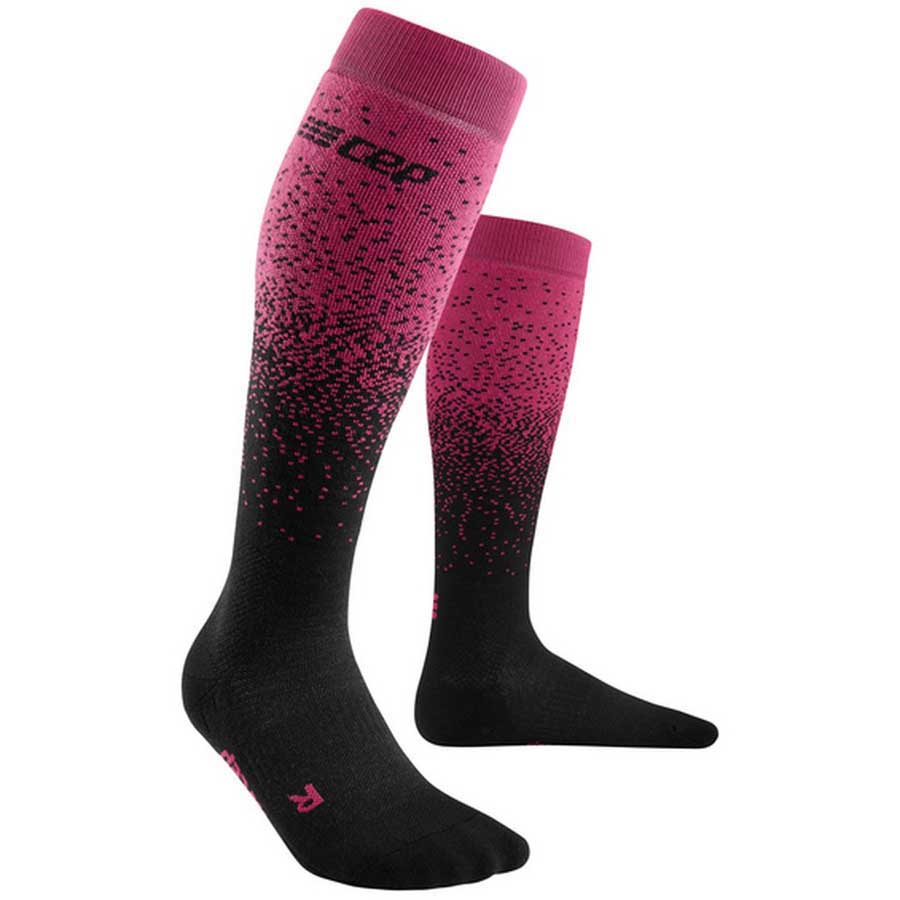 Cep Snowfall Long Socks Schwarz,Rosa EU 32-38 Frau von Cep