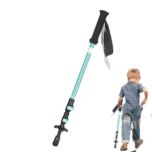 Kids Trekking Stick, Lightweight Telescopic Kids Walking Stick, EVA Grips, Adjustable Aluminum Alloy Hiking Sticks for Boys Girls Hiking Camping, 51-100cm/20.08-39.37 inches von Ceprznvey