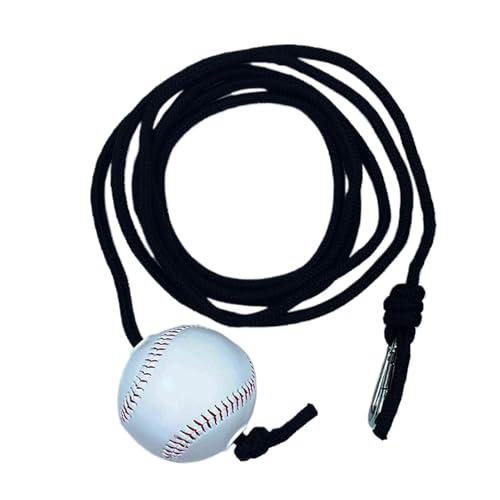 Rope Swing Trainer, Baseball Hitting Trainer Rope, Softball Swing Trainer Rope for Baseball Practice, Hand-Eye Coordination Trainer for Teens and Adults, Polyester Rope, PU Baseball and Iron Buckle von Ceprznvey